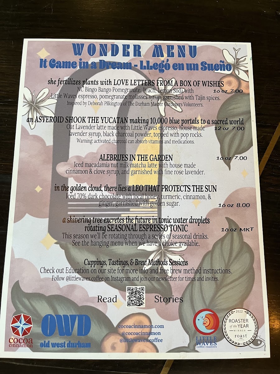 Cocoa Cinnamon Menu-2