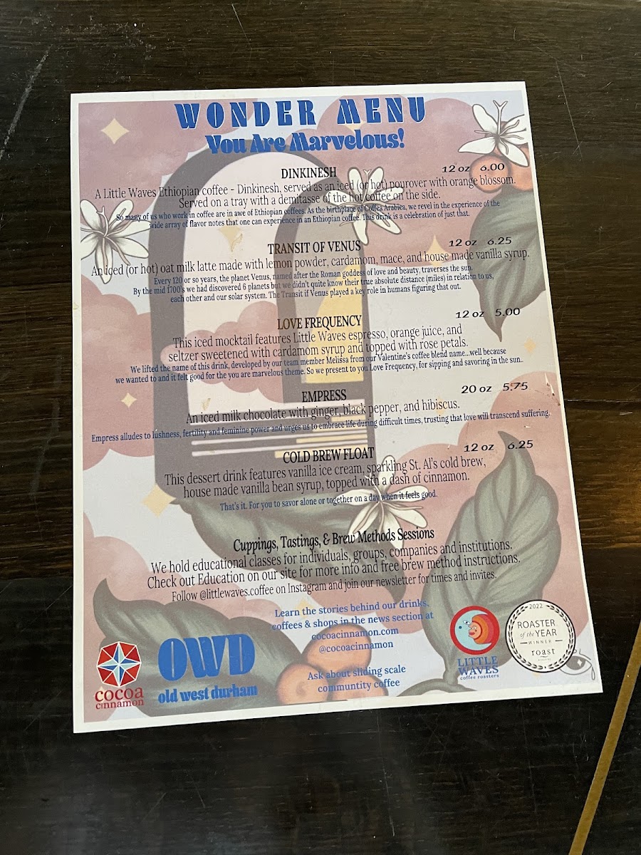 Cocoa Cinnamon Menu-5